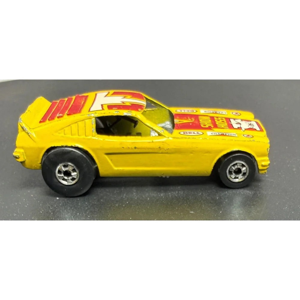 Show Hoss II Yellow Blackwall Funny‎ Car Hot Wheels Mattel 1969 Vintage